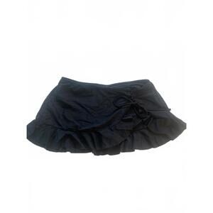 Black ruffle swim skirt
